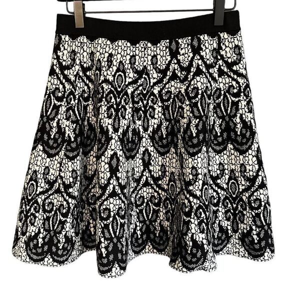 Cynthia Rowley Jacquard Print Knit Skirt - Picture 1 of 10